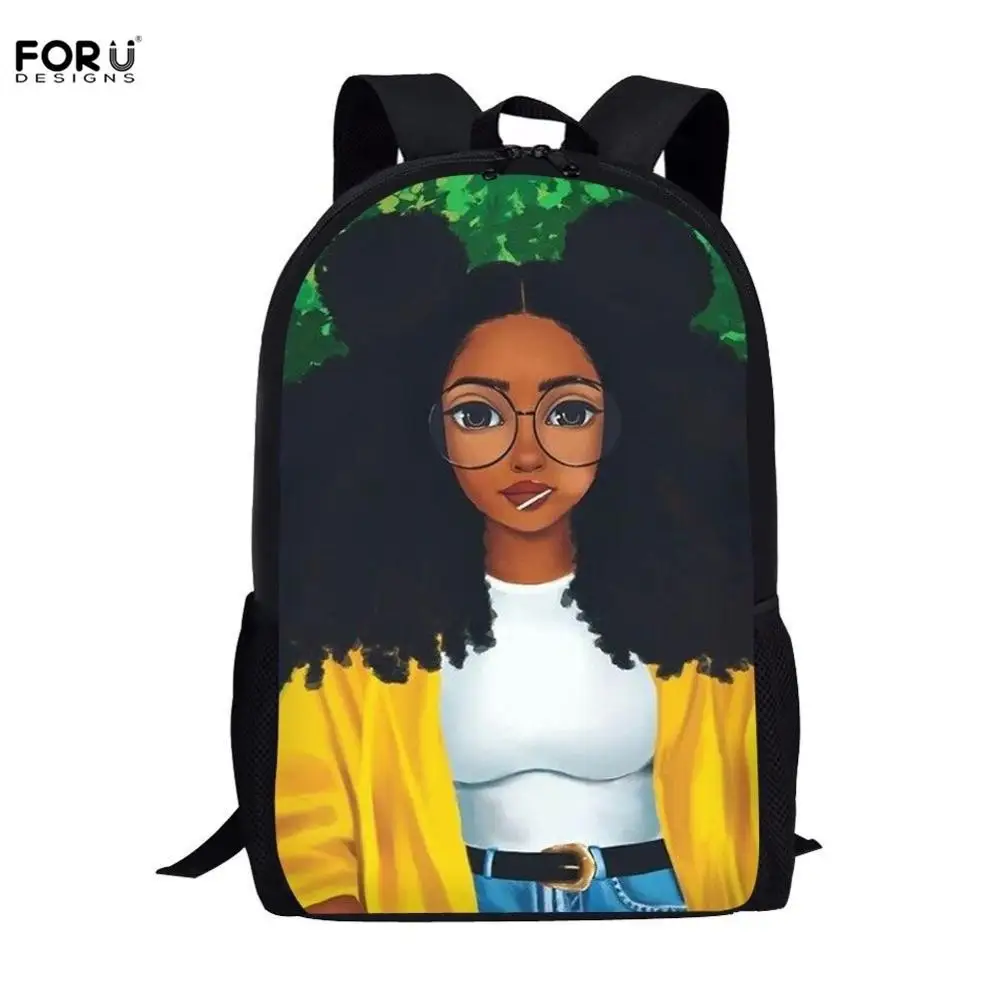 FORUDESIGNS African American Black Art Girls Print School Bags for Girls Large Zipper Casual Bookbags Rucksack Satchel Mochila
FORUDESIGNS African American Black Art Girls Print School Bags for Girls Large Zipper Casual Bookbags Rucksack Satchel Mochila