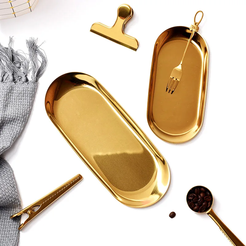 Nordic Oval Metal Jewelry Tray Desktop Organizer Decoration Kitchen Food Storage Plateau Gold And Silver Ornaments
Nordic Oval Metal Jewelry Tray Desktop Organizer Decoration Kitchen Food Storage Plateau Gold And Silver Ornaments