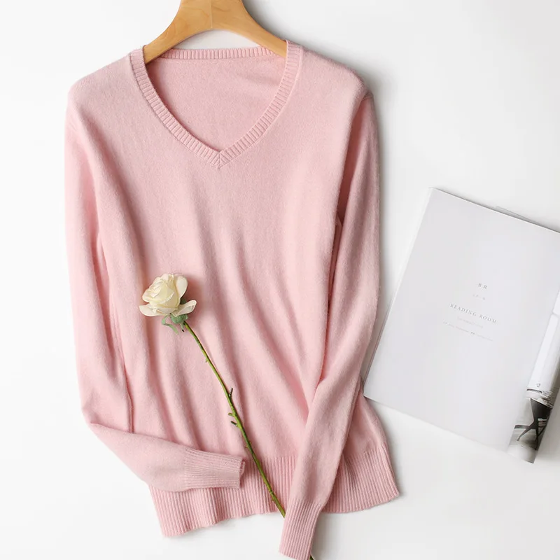 JECH Sweater Women V-neck Wool Pullover Korean Multicolor Autumn Women Solid Pullovers Jumper Knitted Sweaters Plus Size
JECH Sweater Women V-neck Wool Pullover Korean Multicolor Autumn Women Solid Pullovers Jumper Knitted Sweaters Plus Size