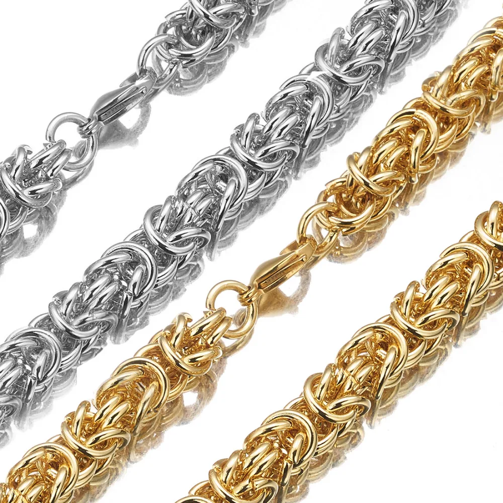 6/8/10mmFashion 316L Stainless Steel Silver Color/Gold Round Circle Byzantine Link Chain Men/Women Necklace Or Bracelet 1PCS New
6/8/10mmFashion 316L Stainless Steel Silver Color/Gold Round Circle Byzantine Link Chain Men/Women Necklace Or Bracelet 1PCS New