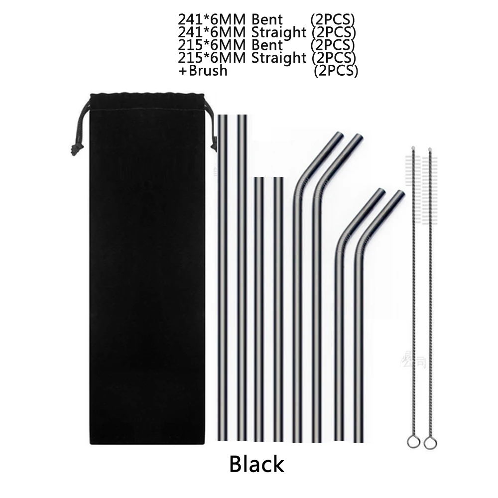 8pcs/set Reusable Stainless Steel Straws Set Bent Straight Tea Fruit Juice Drinking Straw with Cleaner Brush For Mugs 20/30oz
8pcs/set Reusable Stainless Steel Straws Set Bent Straight Tea Fruit Juice Drinking Straw with Cleaner Brush For Mugs 20/30oz
