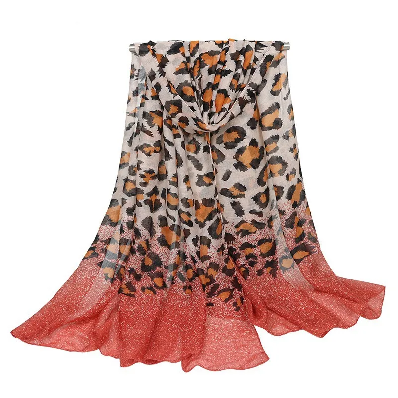 Women Silk Scarf Leopard Print Fashion Thin Cotton Linen Soft Long Neckerchief Sexy Style Designer Beach Shawls And Wraps
Women Silk Scarf Leopard Print Fashion Thin Cotton Linen Soft Long Neckerchief Sexy Style Designer Beach Shawls And Wraps