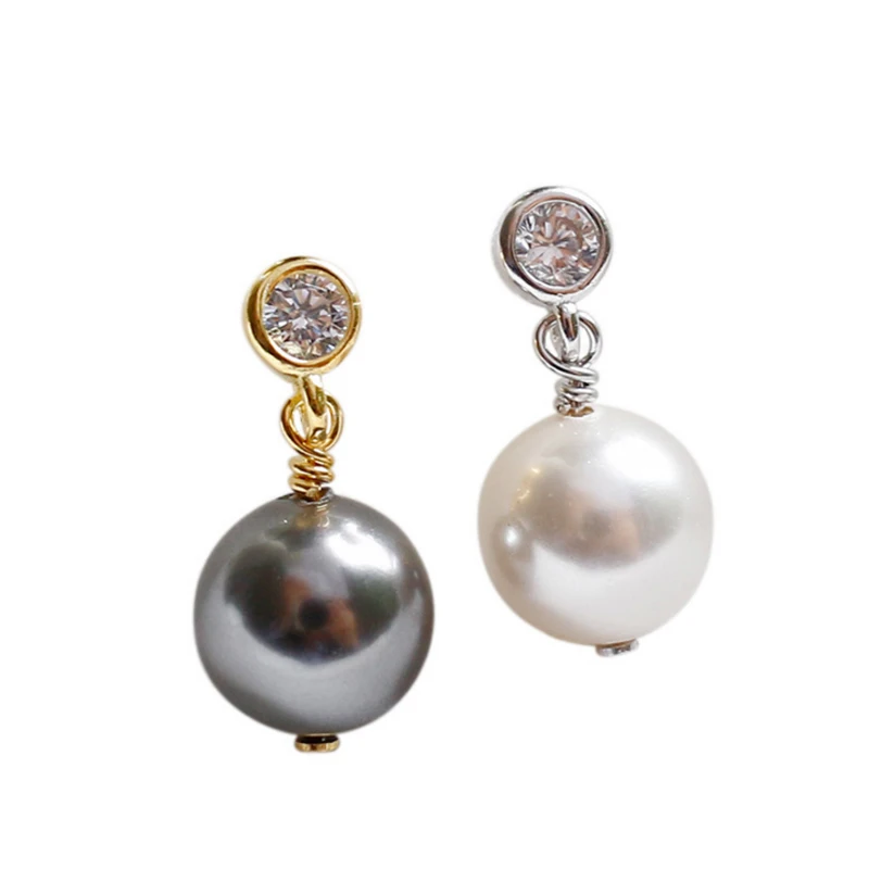 Fashion S925 sterling Silver Jewelry for Women Pearl Earrings White Cubic Zircon Handmade Earrings
Fashion S925 sterling Silver Jewelry for Women Pearl Earrings White Cubic Zircon Handmade Earrings