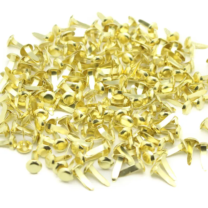 100pcs/lot 3Size Round Gold Metal Iron Brads For DIY Scrapbooking Embellishment Metal Paper Fastener DIY Crafts Making LX555
100pcs/lot 3Size Round Gold Metal Iron Brads For DIY Scrapbooking Embellishment Metal Paper Fastener DIY Crafts Making LX555