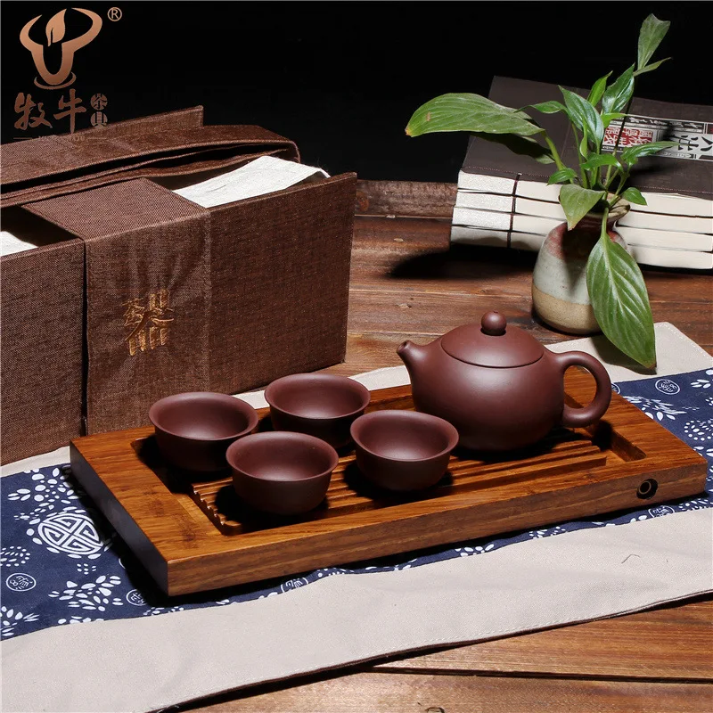 The Yixing teapot beauty pot bamboo tea set travel gifts LOGO mass customization
The Yixing teapot beauty pot bamboo tea set travel gifts LOGO mass customization