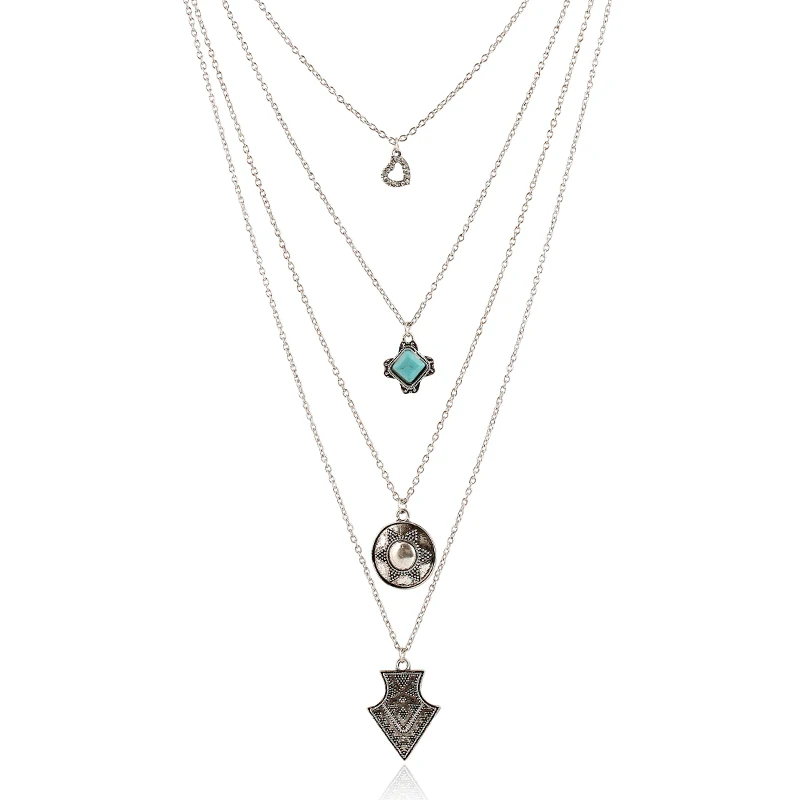 Multilayer Green Pendant Necklace Women 2016 Silver Chain Necklaces Pendants Vintage Jewelry Colar Sne160043
Multilayer Green Pendant Necklace Women 2016 Silver Chain Necklaces Pendants Vintage Jewelry Colar Sne160043