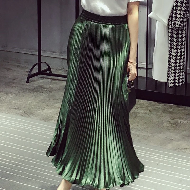 U-SWEAR Women summer Autumn New Satin long skirt tulle Metal Color Skirt Midi Skirt High Waist Metallic Long Pleated Skirt
U-SWEAR Women summer Autumn New Satin long skirt tulle Metal Color Skirt Midi Skirt High Waist Metallic Long Pleated Skirt
