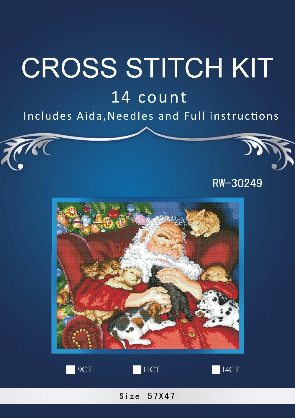 Top Quality Beautiful Lovely Counted Cross Stitch Kit Santa's Nap Sleep Sleeping Asleep Santa Christmas Gift dim 08836
Top Quality Beautiful Lovely Counted Cross Stitch Kit Santa's Nap Sleep Sleeping Asleep Santa Christmas Gift dim 08836