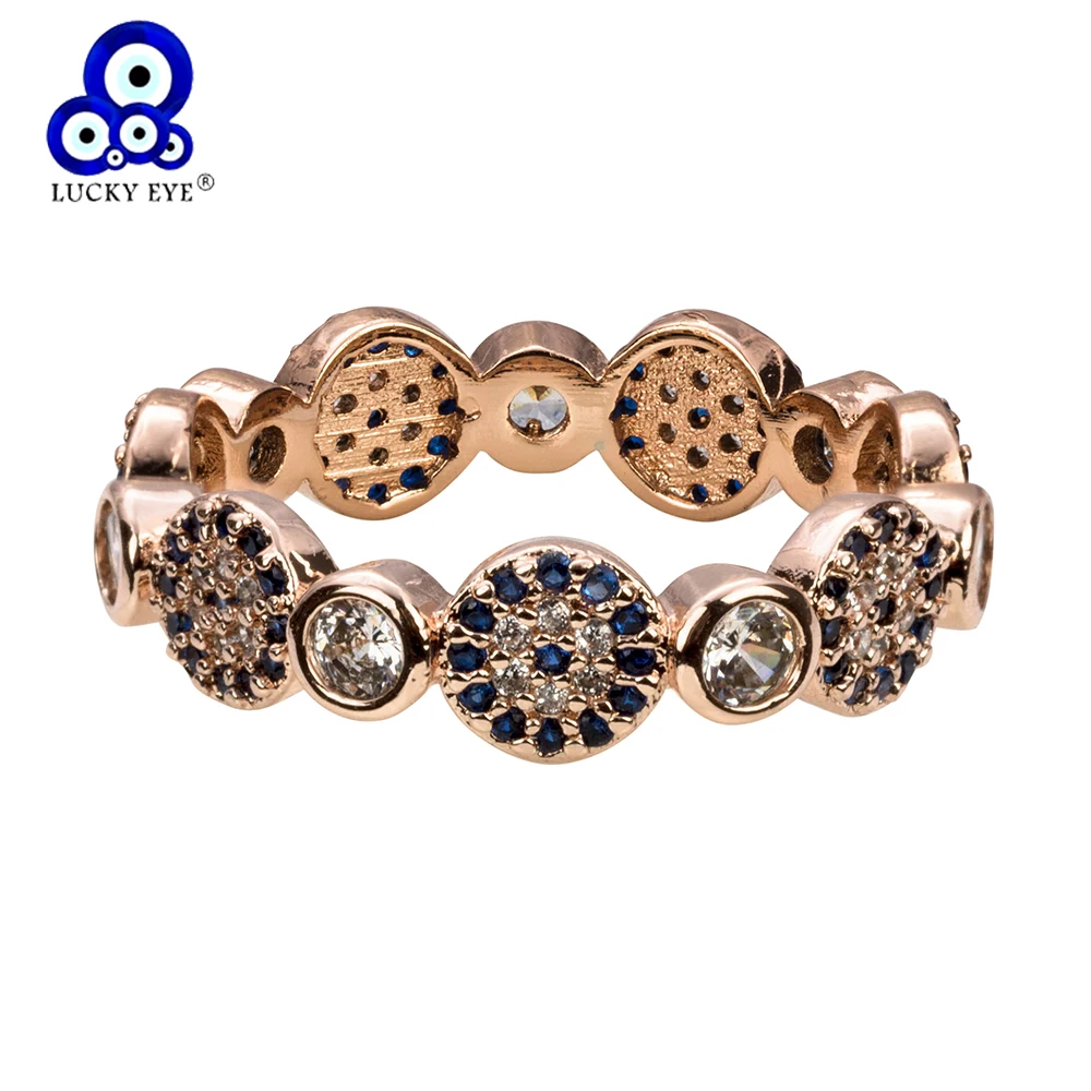 Женские медные кольца Lucky Eye, круглые кольца с микро кубическим цирконием, вечерние ювелирные изделия для девушек, изысканное кольцо EY5368
Женские медные кольца Lucky Eye, круглые кольца с микро кубическим цирконием, вечерние ювелирные изделия для девушек, изысканное кольцо EY5368