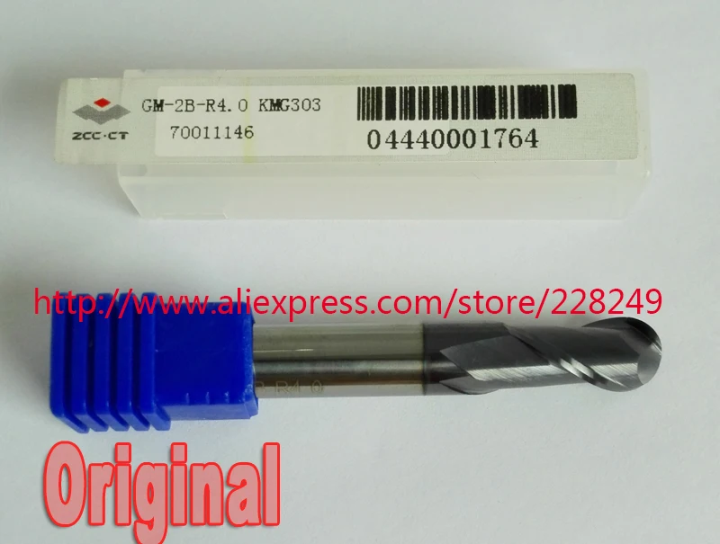 1pc Original ZCC.CT GM-2B-R4.0 Radius=4mm 2 flutes Cemented Carbide Ball nose endmill CNC router bit milling cutter tools
1pc Original ZCC.CT GM-2B-R4.0 Radius=4mm 2 flutes Cemented Carbide Ball nose endmill CNC router bit milling cutter tools