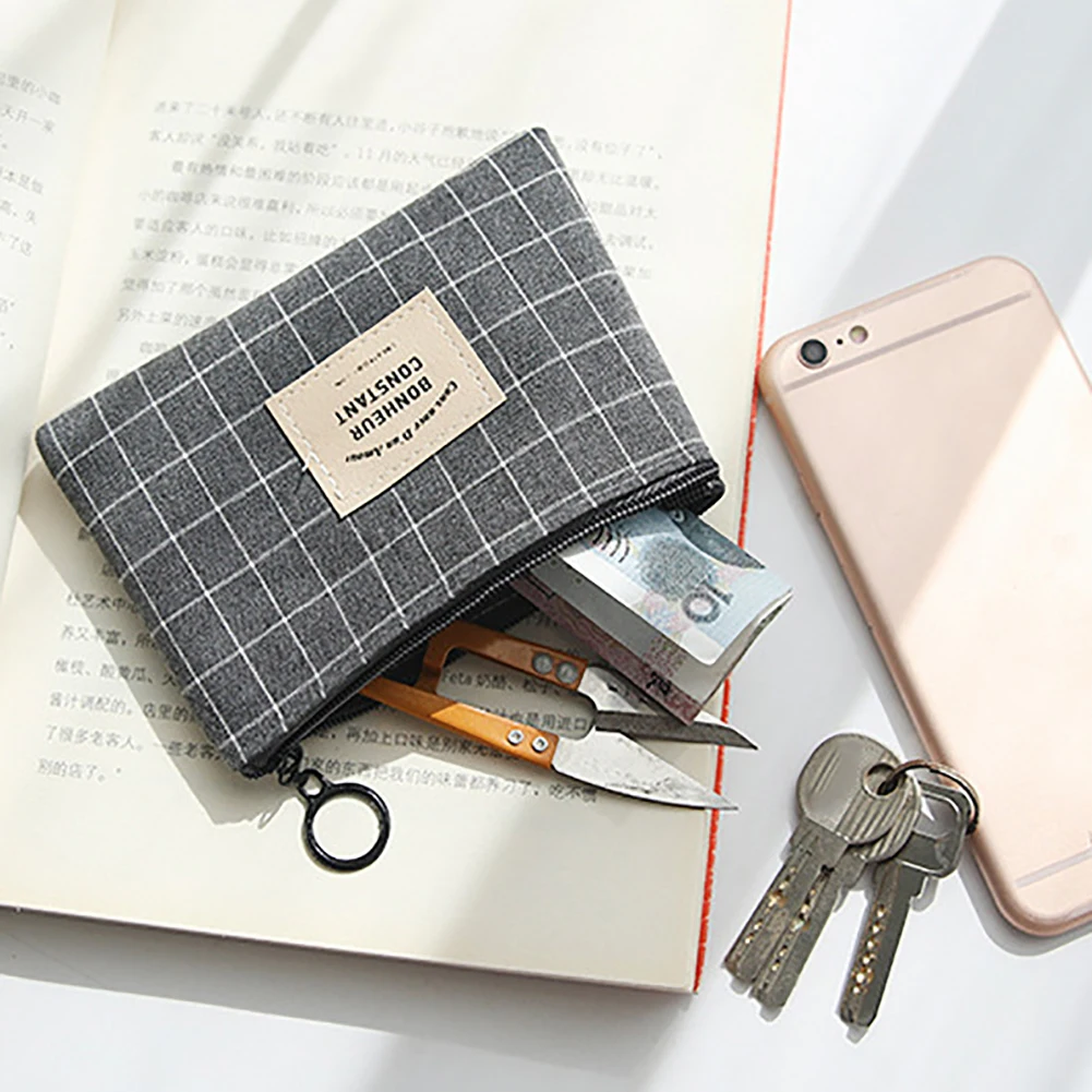 Fashion Canvas Women Coin Purse Mini Wallet Pouch Grid Stripe Storage Bag Card Holder Purse small female wallet coin money
Fashion Canvas Women Coin Purse Mini Wallet Pouch Grid Stripe Storage Bag Card Holder Purse small female wallet coin money