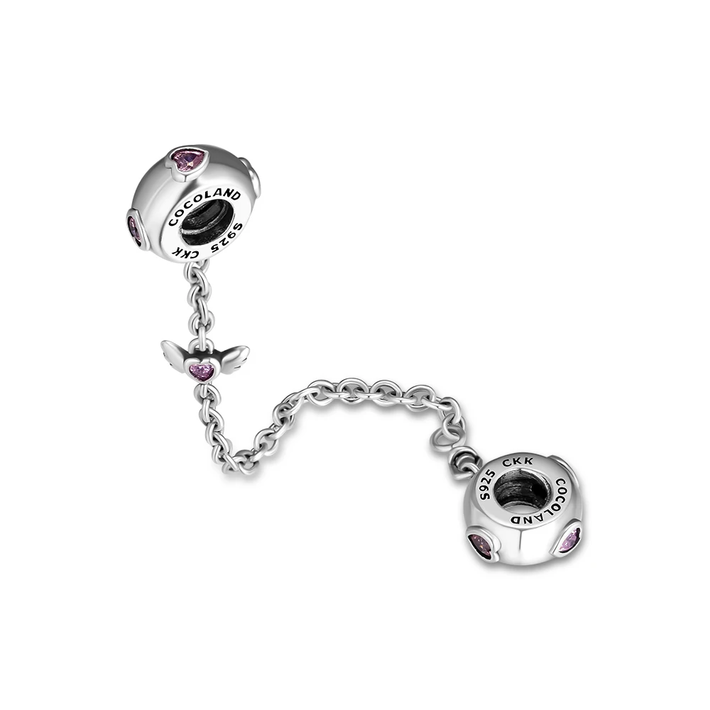 Fandola 925 Sterling Silver Angel Wings Hearts Safety Chain Stopper Fits Bracelet Charms for Women Jewelry Making,Pink Crystal
Fandola 925 Sterling Silver Angel Wings Hearts Safety Chain Stopper Fits Bracelet Charms for Women Jewelry Making,Pink Crystal