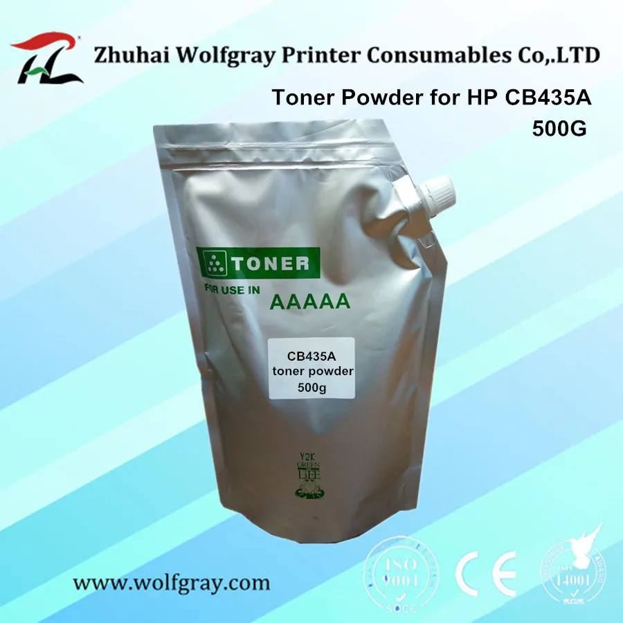 YI LE CAI compatible 500g/bag refill toner powder CB435A 435A 435 for hp LaserJet P1002/P1003/P1004/P1005/P1006/P1009
YI LE CAI compatible 500g/bag refill toner powder CB435A 435A 435 for hp LaserJet P1002/P1003/P1004/P1005/P1006/P1009
