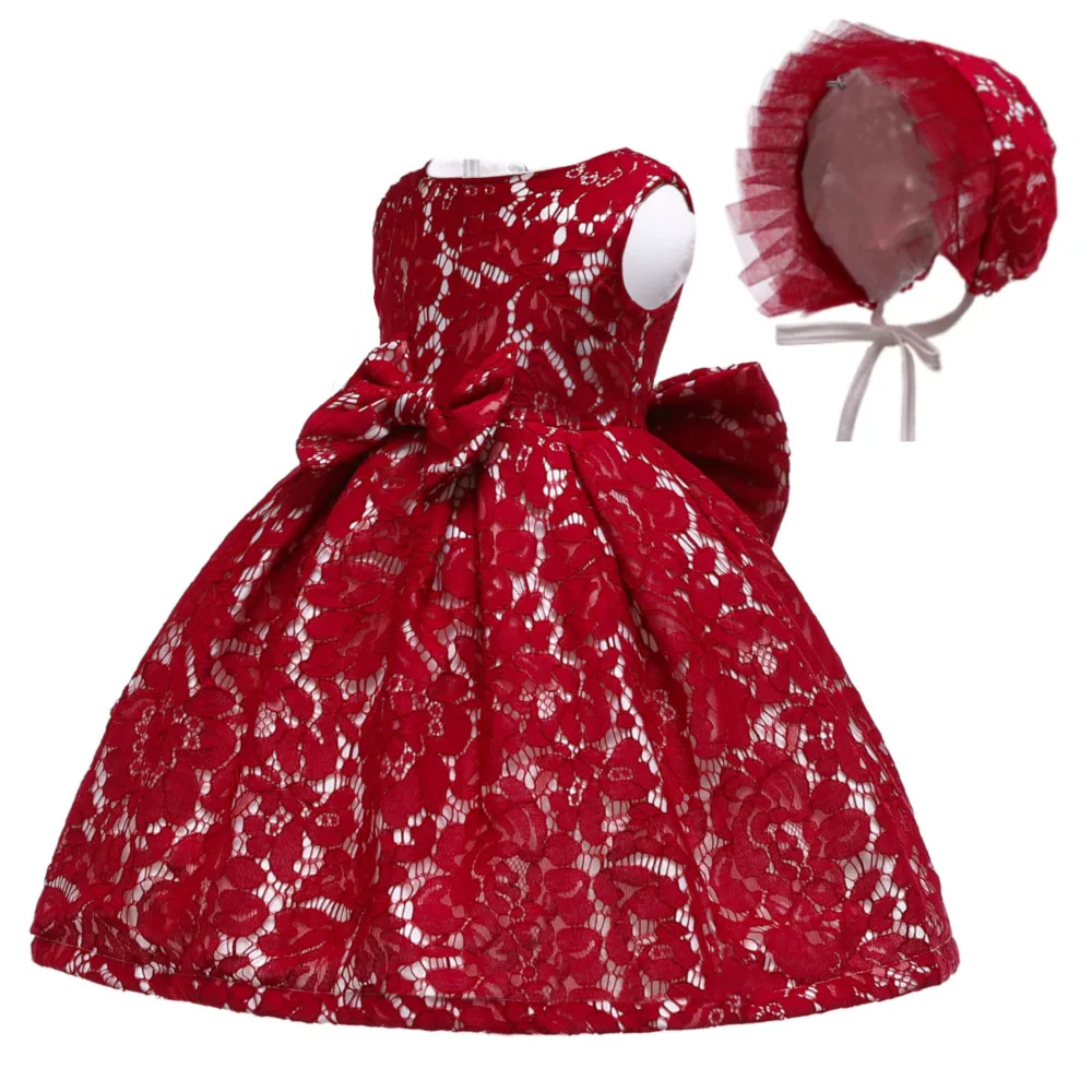 Newborn Girls Dresses Kids Lace Embroidery Tulle Baptism Dresses with Bow and Hat Baby Children First Birthday Clothing Set
Newborn Girls Dresses Kids Lace Embroidery Tulle Baptism Dresses with Bow and Hat Baby Children First Birthday Clothing Set