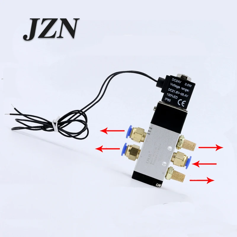 Solenoid valve 4V110-06 two-position five-way cylinder control solenoid reversing valve 04 06 08
Solenoid valve 4V110-06 two-position five-way cylinder control solenoid reversing valve 04 06 08