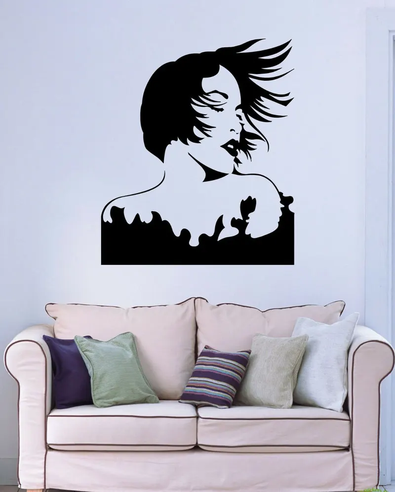 Wall vinyl sticker applique beautiful sexy woman movie star hair salon, home living room, girl room decoration wall sticker NH16
Wall vinyl sticker applique beautiful sexy woman movie star hair salon, home living room, girl room decoration wall sticker NH16