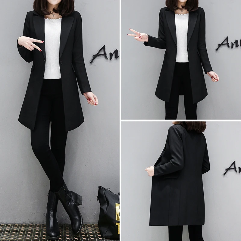 high qualit Women's solid color blazer Feminino sizes S-3XL women's jacket suit jacket black women's coat ladies office TB101
high qualit Women's solid color blazer Feminino sizes S-3XL women's jacket suit jacket black women's coat ladies office TB101