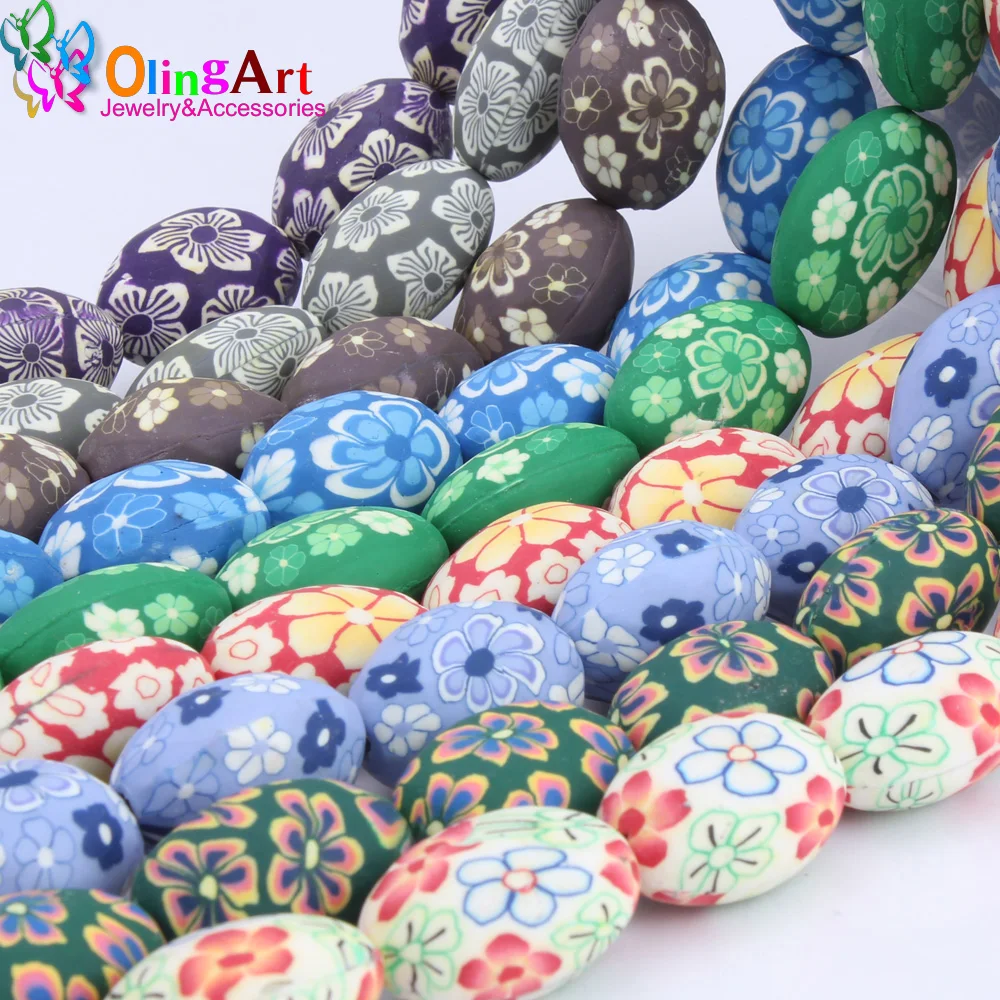 OlingArt 30MM 6pcs/lot Mixed Colors Large oval Soft ceramic Polymer Clay Jewelry Beads for children DIY Bracelet jewelry making
OlingArt 30MM 6pcs/lot Mixed Colors Large oval Soft ceramic Polymer Clay Jewelry Beads for children DIY Bracelet jewelry making