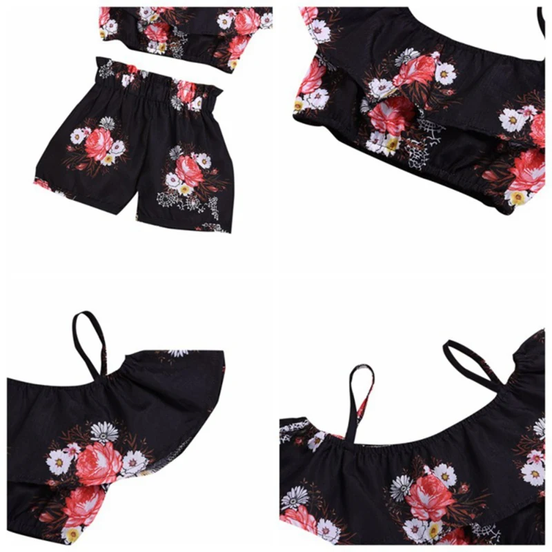 Baby Girl Clothes Summer Baby Girls Casual Sleeveless Strap Floral Print T-shirt Tops+Shorts Suits Costume Set
Baby Girl Clothes Summer Baby Girls Casual Sleeveless Strap Floral Print T-shirt Tops+Shorts Suits Costume Set