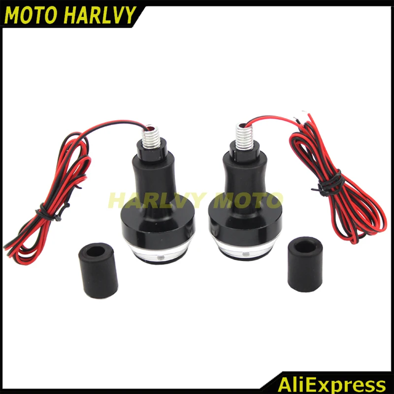 2 PCS CNC Motorcycle Amber LED Handle Bar End Indicator Grip Plug Turn Signal Light FOR 22mm Handlebar
2 PCS CNC Motorcycle Amber LED Handle Bar End Indicator Grip Plug Turn Signal Light FOR 22mm Handlebar