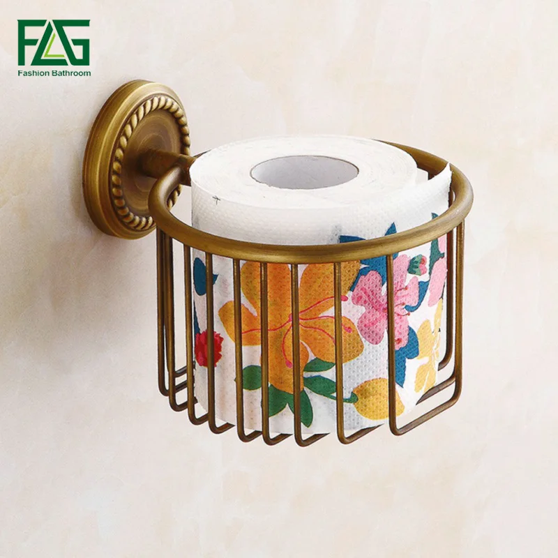 FLG Wall Mounted Antique Brass Bathroom Accessories Toilet Paper Holder Sets Printing Toilet Roll Holder Free Shipping G146-05A
FLG Wall Mounted Antique Brass Bathroom Accessories Toilet Paper Holder Sets Printing Toilet Roll Holder Free Shipping G146-05A