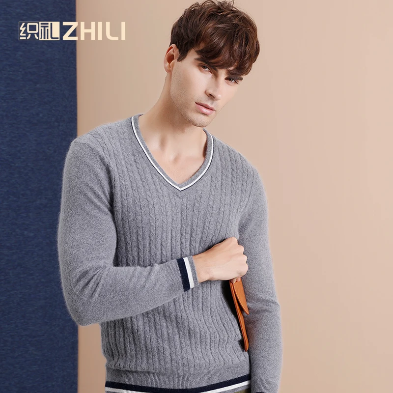 HOT! Basic Clothing Men's 100% Cashmere Knitted Sweater V-neck Solid Color Men Pullovers Male Flat-knit Autumn Winter
HOT! Basic Clothing Men's 100% Cashmere Knitted Sweater V-neck Solid Color Men Pullovers Male Flat-knit Autumn Winter
