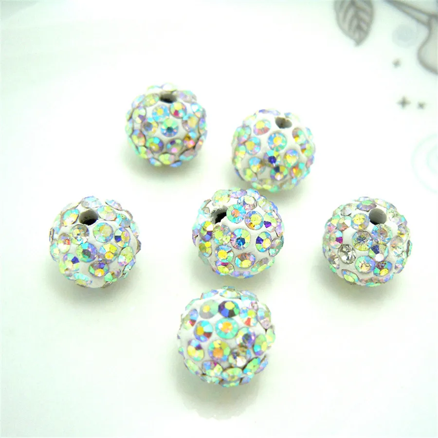 100pcs 10MM AB White Austria Beads Crystal Disco Ball Beads Crystal Spacer Beads 6 row Crystal Clay Beads 27 Color
100pcs 10MM AB White Austria Beads Crystal Disco Ball Beads Crystal Spacer Beads 6 row Crystal Clay Beads 27 Color