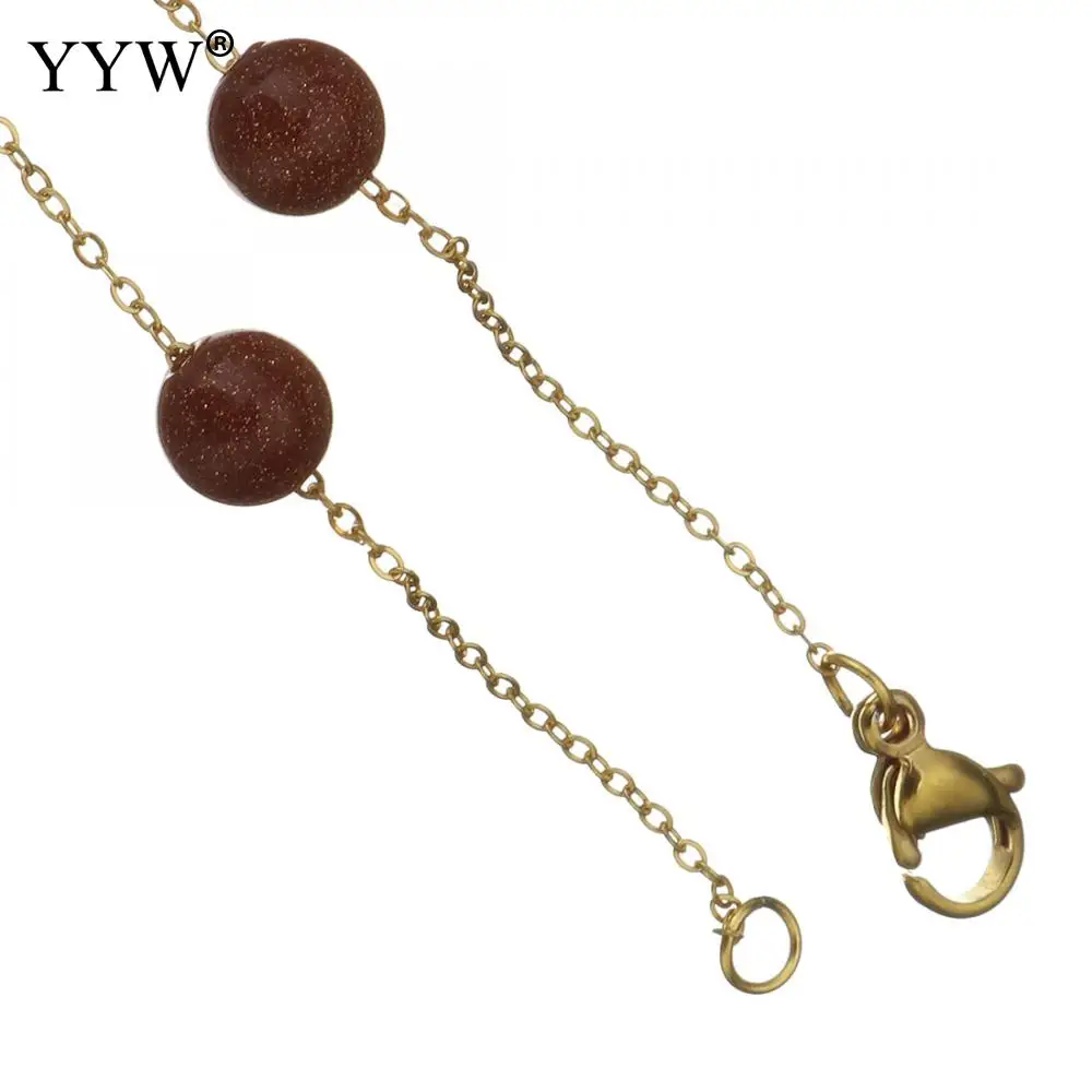 YYW Luxury Goldstone Sandstone Necklace DIY With Stainless Steel Chain Gold Color Oval Chain Necklace For Woman Gift 6mm1.5mm
YYW Luxury Goldstone Sandstone Necklace DIY With Stainless Steel Chain Gold Color Oval Chain Necklace For Woman Gift 6mm1.5mm