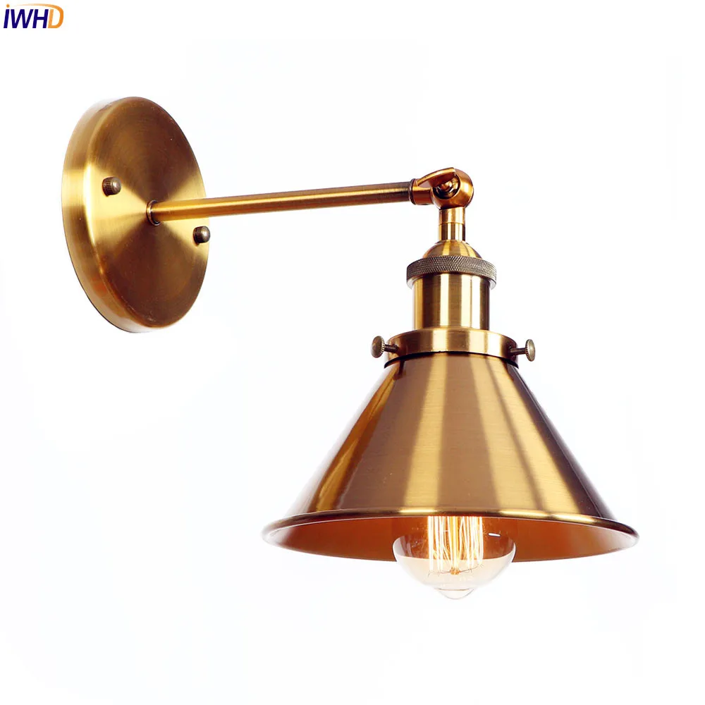 IWHD American Golden Retro Wall Lights Fixtures Bedroom Bathroom Mirror Loft Vintage Wall Lamp Sconces Industrial Lighting
IWHD American Golden Retro Wall Lights Fixtures Bedroom Bathroom Mirror Loft Vintage Wall Lamp Sconces Industrial Lighting