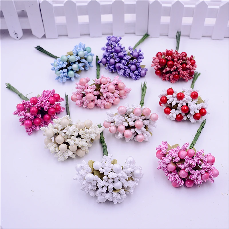 40 pcs batch foam cherry mulberry ball artificial flower stamen bouquet thread stem wedding leaves for wedding box decoration
40 pcs batch foam cherry mulberry ball artificial flower stamen bouquet thread stem wedding leaves for wedding box decoration