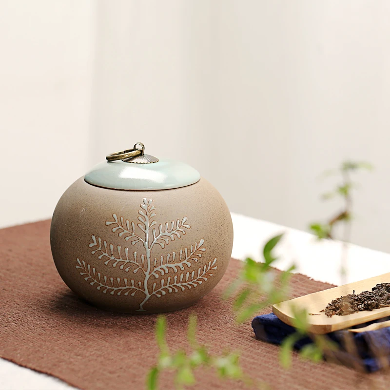 Creative Handmade Coarse Pottery Tea Caddy Circular Tea Cans Ceramic Kung Fu Tea Set Candy Canister Spice Jar Vintage Home Decor
Creative Handmade Coarse Pottery Tea Caddy Circular Tea Cans Ceramic Kung Fu Tea Set Candy Canister Spice Jar Vintage Home Decor