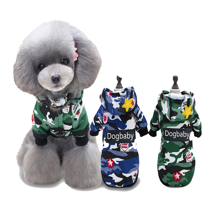 Dog shirt chihuahua clothes sweater sporty camouflage hooded sweater casual long-sleeved supplies pet clothes collection
Dog shirt chihuahua clothes sweater sporty camouflage hooded sweater casual long-sleeved supplies pet clothes collection