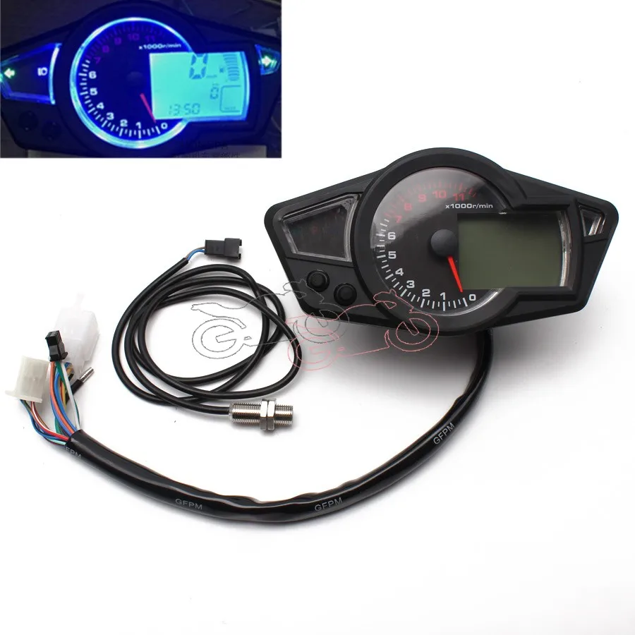 for 2&4 Cylinders(6.8) ABS Motorcycle LCD Speedometer Motorcycle Digital Odometer Speedometer Tachometer Black
for 2&4 Cylinders(6.8) ABS Motorcycle LCD Speedometer Motorcycle Digital Odometer Speedometer Tachometer Black
