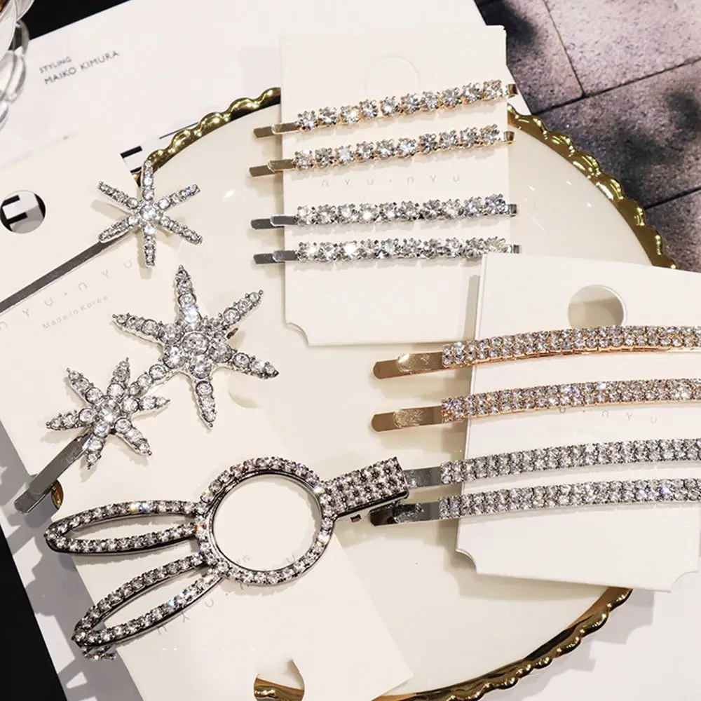 New Fashion Korea Shiny Crystal Rhinestones Hairpins Barrettes Snowflake Rabbit Shape Hair Clips Hair Accessories Drop shipping
New Fashion Korea Shiny Crystal Rhinestones Hairpins Barrettes Snowflake Rabbit Shape Hair Clips Hair Accessories Drop shipping