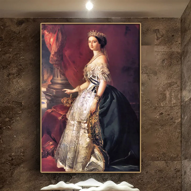 Eugenie de Montijo by Franz Xaver Winterhalter Portrait Oil Painting On Canvas Wall Art Poster and Print Picture for Living Room
Eugenie de Montijo by Franz Xaver Winterhalter Portrait Oil Painting On Canvas Wall Art Poster and Print Picture for Living Room