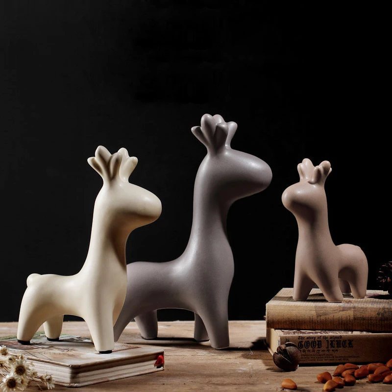 Minimalist ceramic mini deer home decor crafts room decoration handicraft ornament porcelain figurines wedding decorations
Minimalist ceramic mini deer home decor crafts room decoration handicraft ornament porcelain figurines wedding decorations