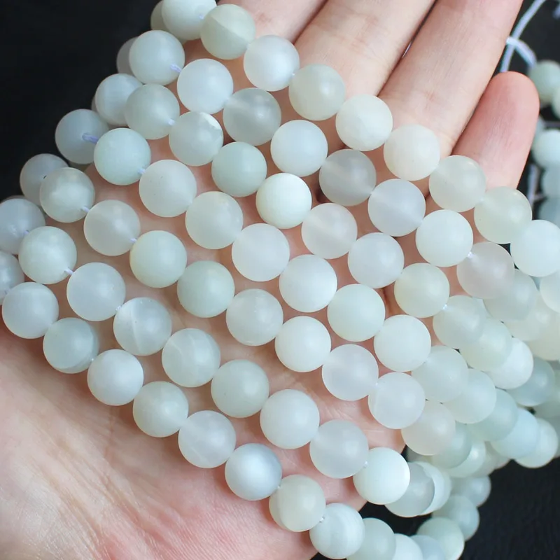 Naural Frost White Moonstone 6,8,10mm Round beads 15" For DIY Jewelry Making, pendant,necklace
Naural Frost White Moonstone 6,8,10mm Round beads 15" For DIY Jewelry Making, pendant,necklace
