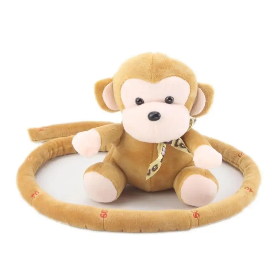 Candice guo плюшевая игрушка мягкая кукла забавная линейка с длинным хвостом обезьяна
