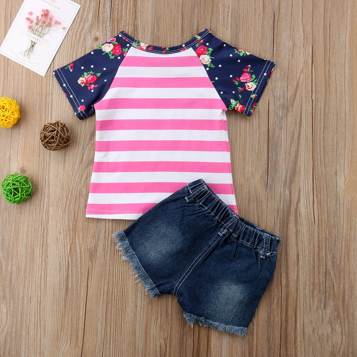 2018 Summer Fashion Kids Baby Girls Striped Tops T-shirt Denim Pants Outfits Clothes Size 2-6T
2018 Summer Fashion Kids Baby Girls Striped Tops T-shirt Denim Pants Outfits Clothes Size 2-6T