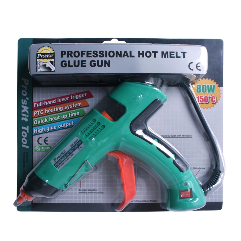 GK-389H GK-390H Power Tool Professional 80W 100W Melt Hot Glue Gun With LED Indicator Pistolet Colle+3 pcs Glue Sticks
GK-389H GK-390H Power Tool Professional 80W 100W Melt Hot Glue Gun With LED Indicator Pistolet Colle+3 pcs Glue Sticks