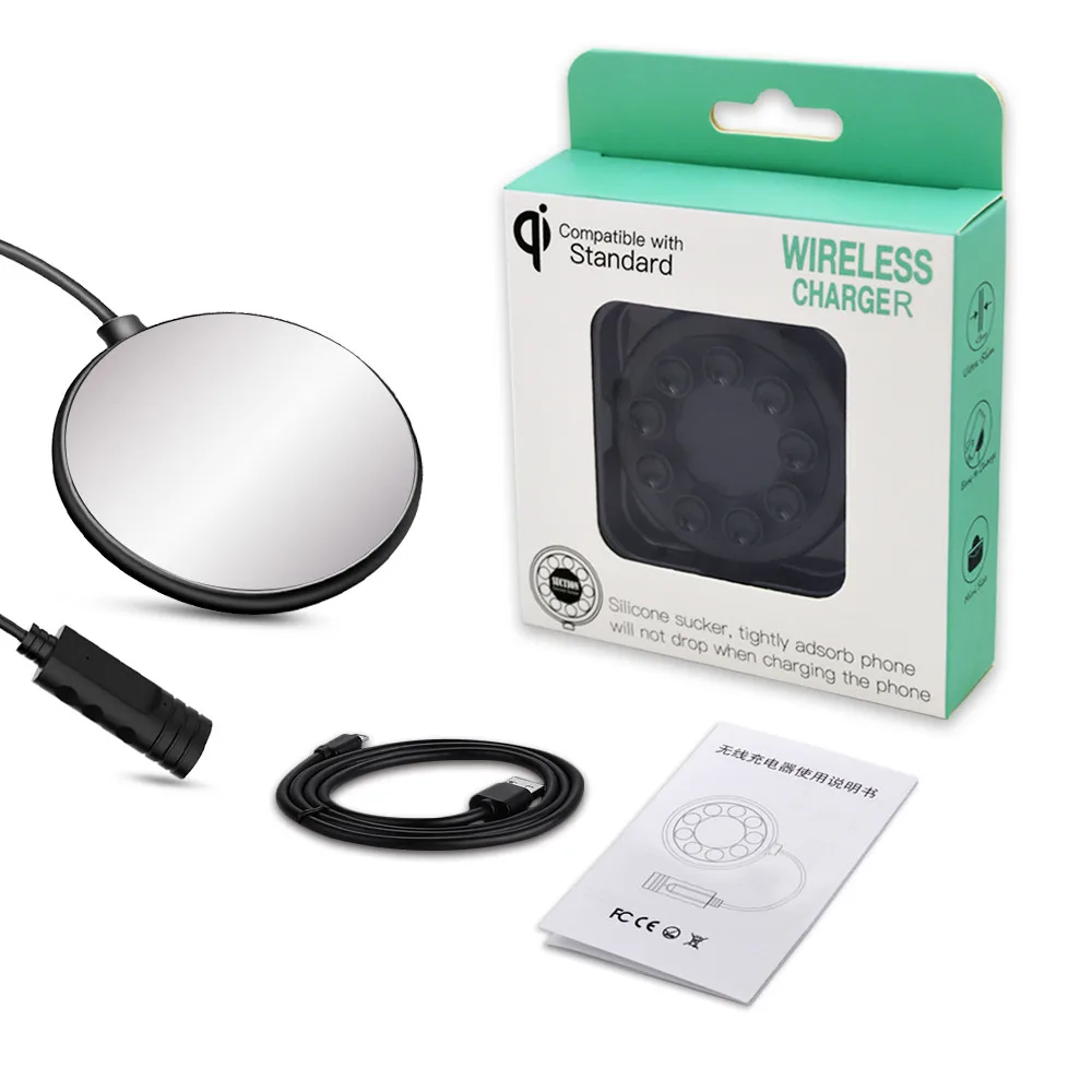 NTSPACE 10W Suction Cup Qi Wireless Charger For iPhone X XS XR 8 Fast Wireless Charging Pad For Samsung S10 S9 S8 Xiaomi Charger
NTSPACE 10W Suction Cup Qi Wireless Charger For iPhone X XS XR 8 Fast Wireless Charging Pad For Samsung S10 S9 S8 Xiaomi Charger