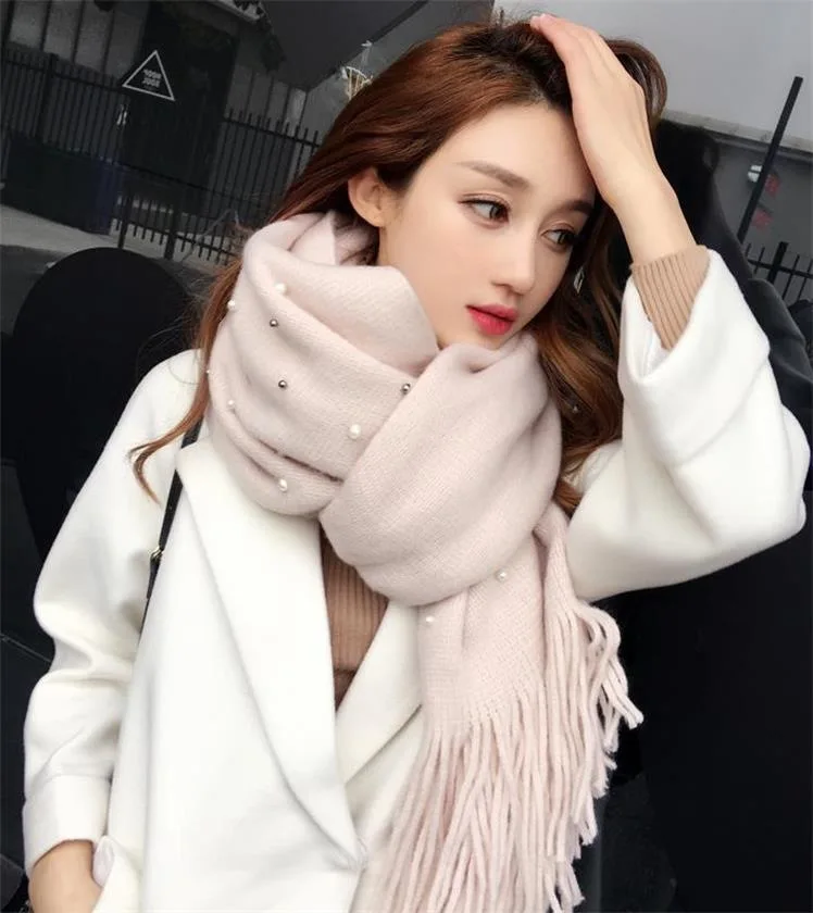 Fashion Autumn Winter Women Scarf Thickening Large Size Imitation Cashmere Scarf Shawl Female Warm Pearl Accessory Winter Scarf
Fashion Autumn Winter Women Scarf Thickening Large Size Imitation Cashmere Scarf Shawl Female Warm Pearl Accessory Winter Scarf