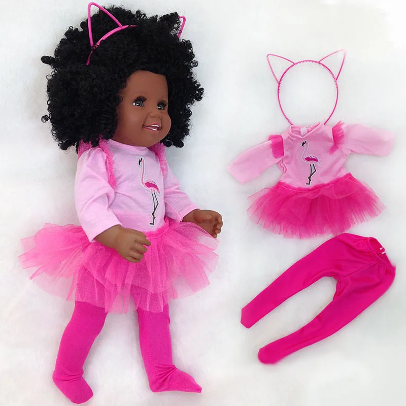 45cm Vinyl Plastic baby Dolls Toys 18inch Lifelike Princess Baby Toddler baby bathe black skin kids lovely gifts
45cm Vinyl Plastic baby Dolls Toys 18inch Lifelike Princess Baby Toddler baby bathe black skin kids lovely gifts