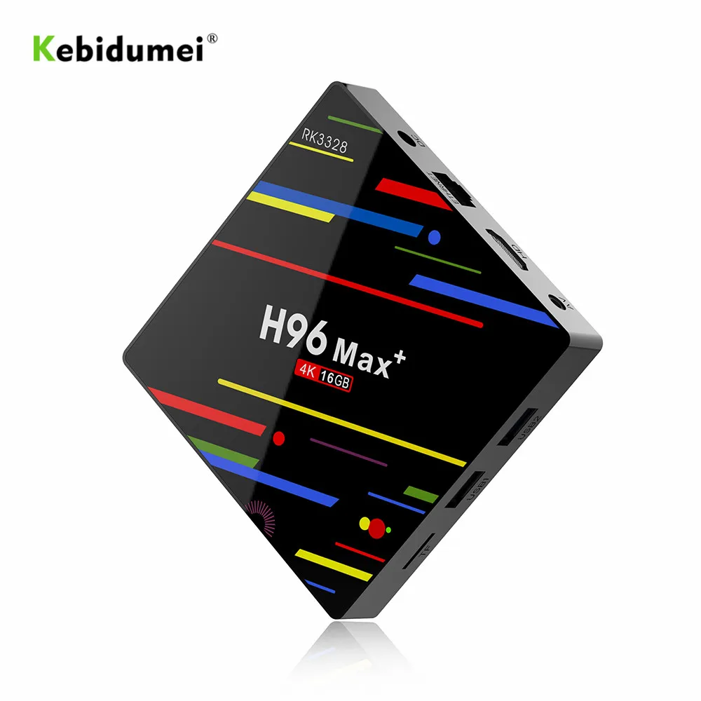 ТВ приставка kebidumei H96 MAX Plus 4 Гб ОЗУ 16 ГБ 32 64 ПЗУ RK3328 2 + Wi Fi 4K H.265 умный медиаплеер Android 9
