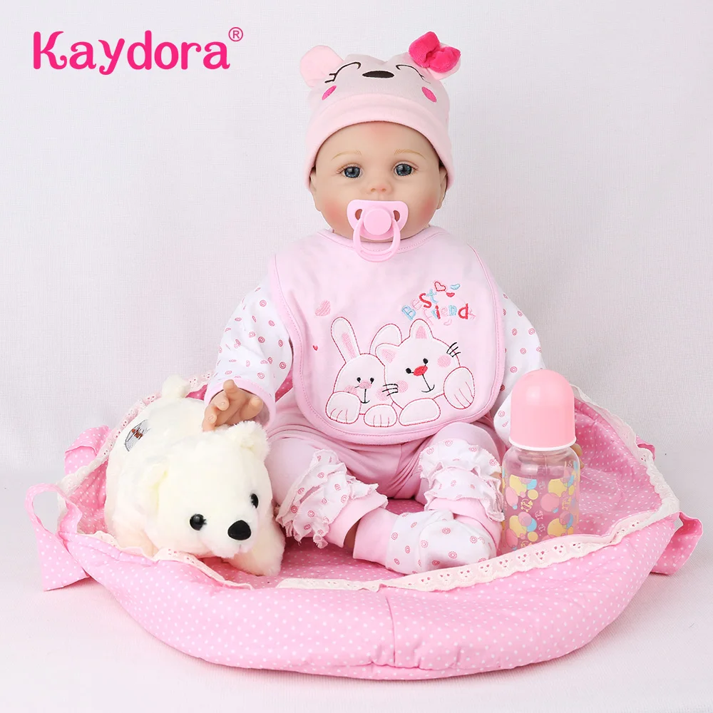 55cm Reborn Baby dolls 22 inch Silicone Reborn Baby Toys for children Lifelike Vinyl Dolls lol Christmas Kaydora
55cm Reborn Baby dolls 22 inch Silicone Reborn Baby Toys for children Lifelike Vinyl Dolls lol Christmas Kaydora