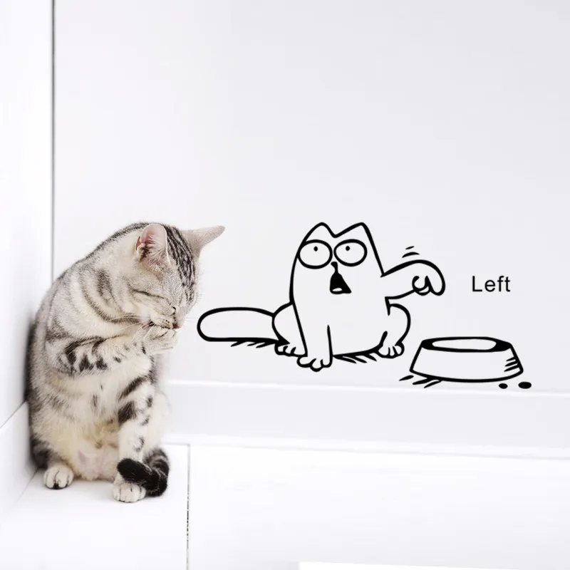 Left Right newest DIY FUNNY cat need food home decor wall sticker lovely kitchen pet store car decals for kids room
Left Right newest DIY FUNNY cat need food home decor wall sticker lovely kitchen pet store car decals for kids room