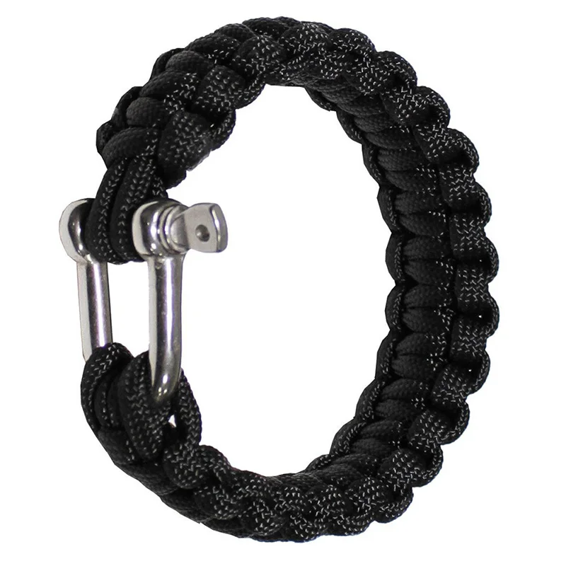 Wholesale Men Women Portable U Shap Buckle Parachute Cord Rope Emergency Bracelet Outdoor Spots Camping Survival Lifeline
Wholesale Men Women Portable U Shap Buckle Parachute Cord Rope Emergency Bracelet Outdoor Spots Camping Survival Lifeline