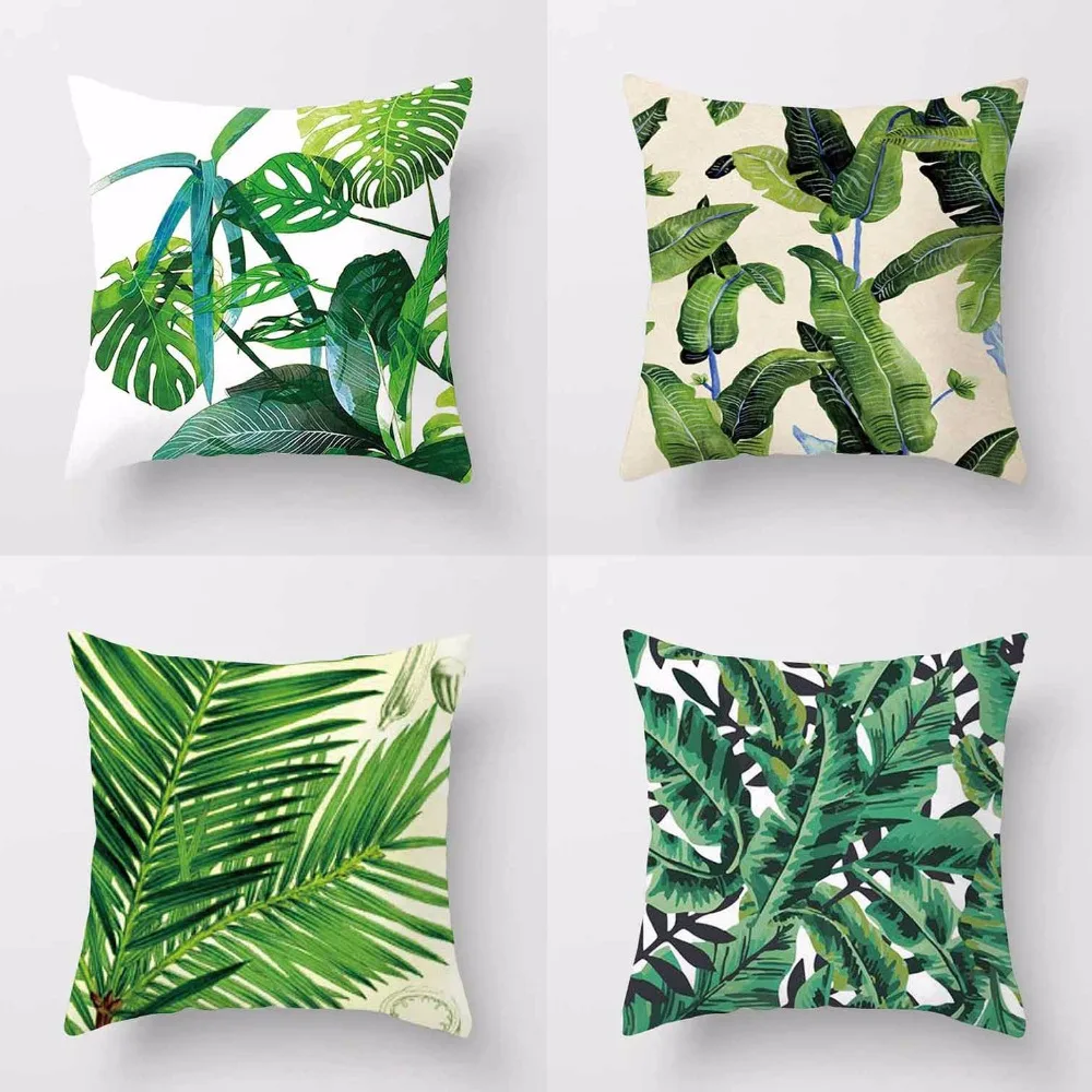 1PC Africa Tropical Plant Printed Cushion Cover Green Leaves Linen Pillow Cases Chair/Car/Sofa Pillow Cover Home Decor OU 014
1PC Africa Tropical Plant Printed Cushion Cover Green Leaves Linen Pillow Cases Chair/Car/Sofa Pillow Cover Home Decor OU 014