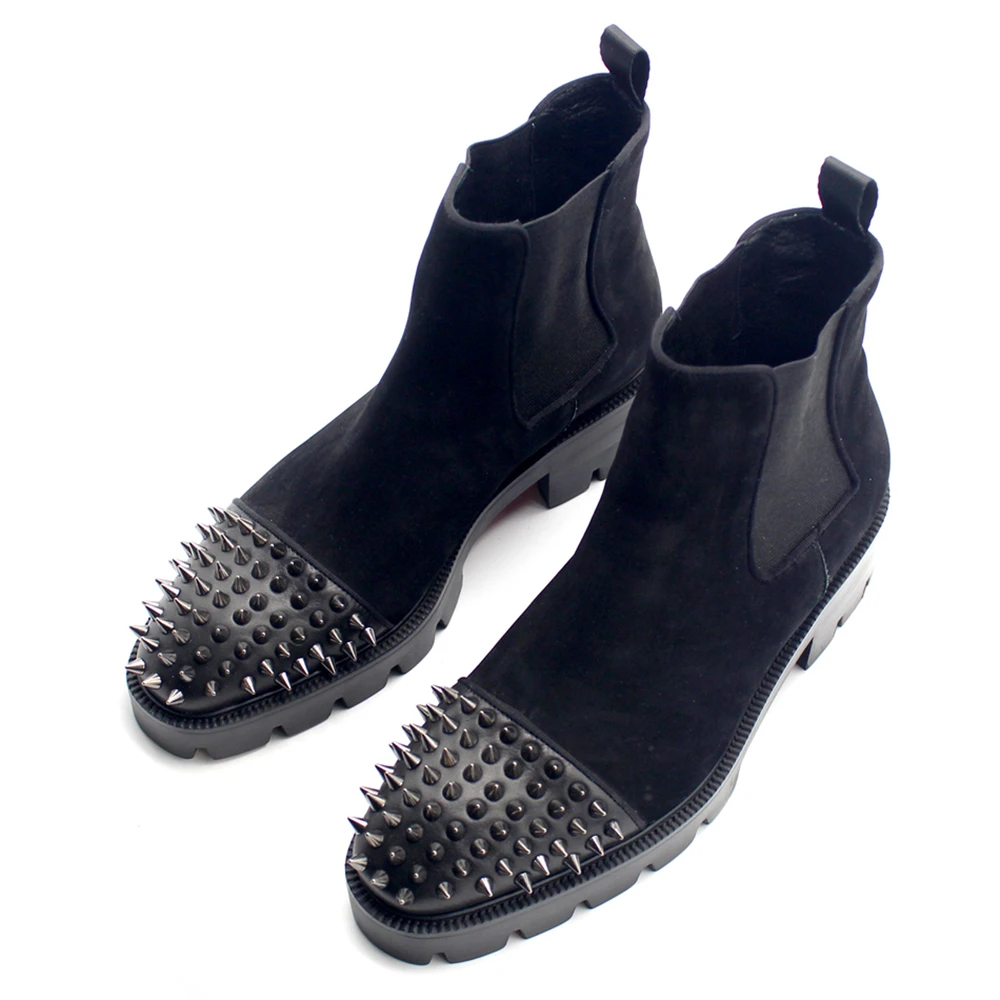 New men shoes flat head newbie long rivet head layer matte leather Chelsea boots men zapatos de hombre
New men shoes flat head newbie long rivet head layer matte leather Chelsea boots men zapatos de hombre