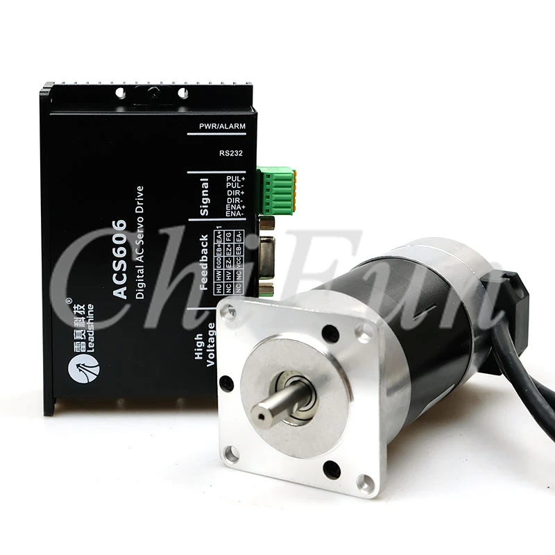 Leadshine 180W Brushless DC Servo Motor+Drive Kit BLM57180-1000+ACS606+Cable 6.7A 36VDC 0.57NM 3000RPM Pulse Control
Leadshine 180W Brushless DC Servo Motor+Drive Kit BLM57180-1000+ACS606+Cable 6.7A 36VDC 0.57NM 3000RPM Pulse Control